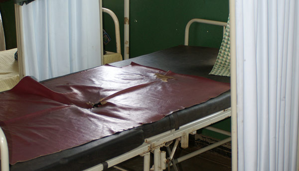 Verlosbedden in de verloskamer in Malawi